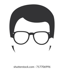 young man head avatar character