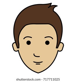 young man head avatar character