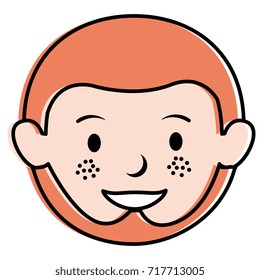 young man head avatar character