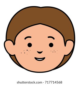 young man head avatar character