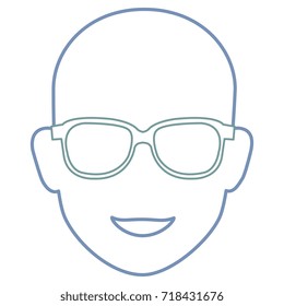 young man head avatar character