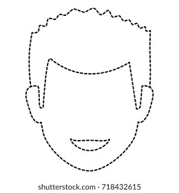 young man head avatar character