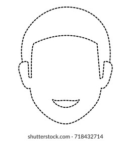 young man head avatar character