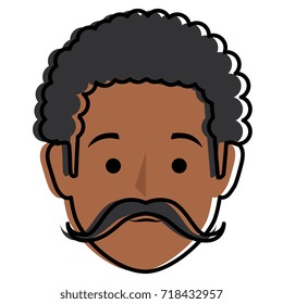 young man head avatar character