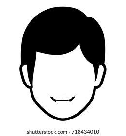young man head avatar character