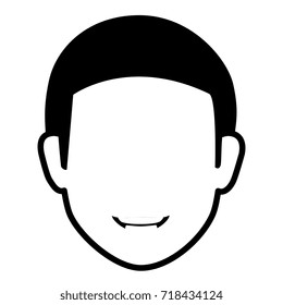 young man head avatar character