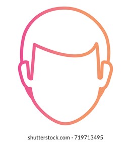 young man head avatar character