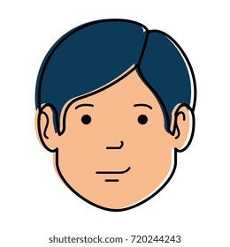 young man head avatar character