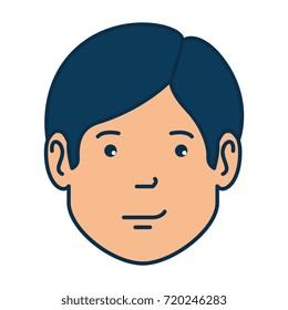 young man head avatar character