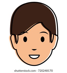 young man head avatar character
