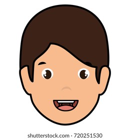 young man head avatar character