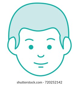 young man head avatar character