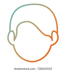young man head avatar character
