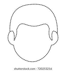 young man head avatar character
