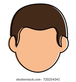 young man head avatar character