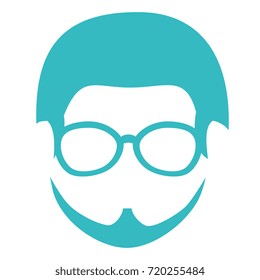 young man head avatar character