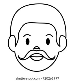 young man head avatar character