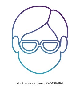 young man head avatar character