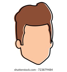 young man head avatar character