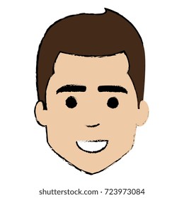 young man head avatar character