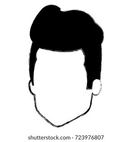 young man head avatar character