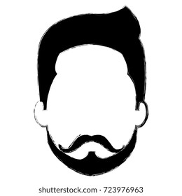 young man head avatar character