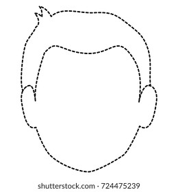 young man head avatar character