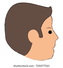 young man head avatar character
