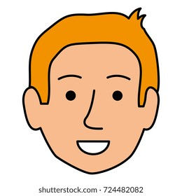young man head avatar character