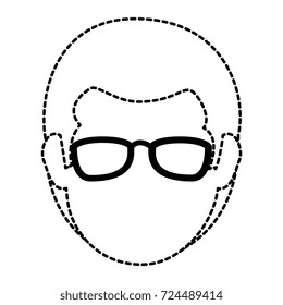 young man head avatar character