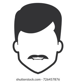 young man head avatar character