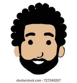 young man head avatar character