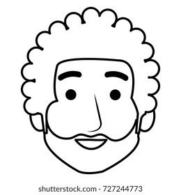 young man head avatar character