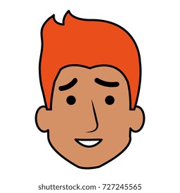 young man head avatar character