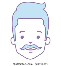 young man head avatar character