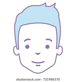 young man head avatar character
