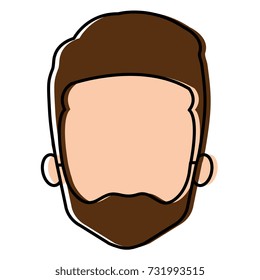 young man head avatar character
