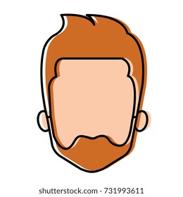 young man head avatar character
