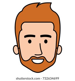 young man head avatar character