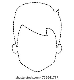 young man head avatar character