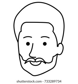 young man head avatar character