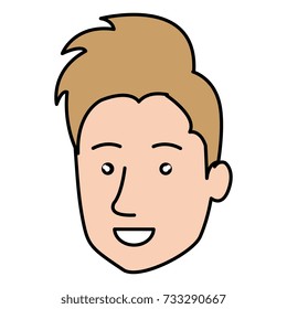 young man head avatar character