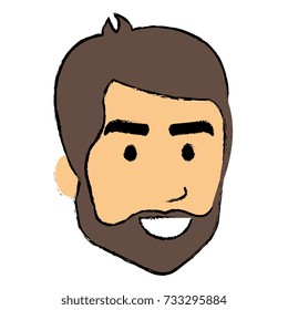 young man head avatar character