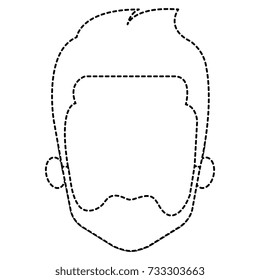 young man head avatar character