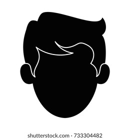 young man head avatar character