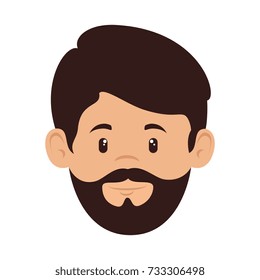 young man head avatar character