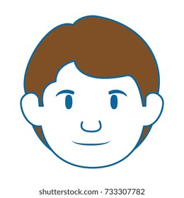 young man head avatar character