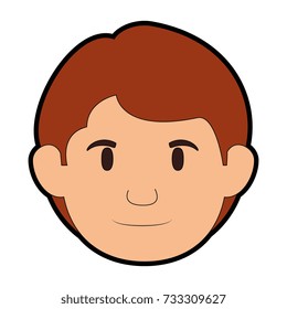 young man head avatar character