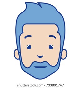 young man head avatar character