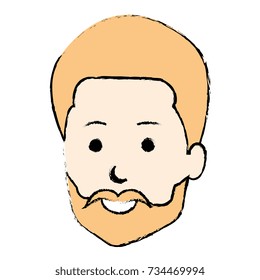 young man head avatar character